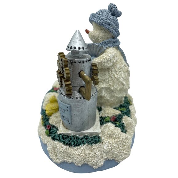 Snowman Family Figurine By Encore Group 1999 "Stayin Cool" Winter Scene Decor - Picture 14 of 16
